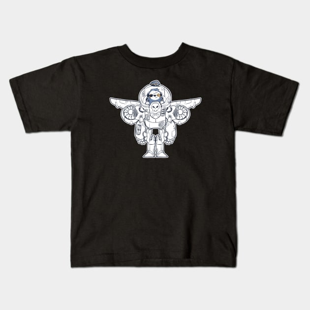 Sky Pirate v2 Kids T-Shirt by MBGraphiX